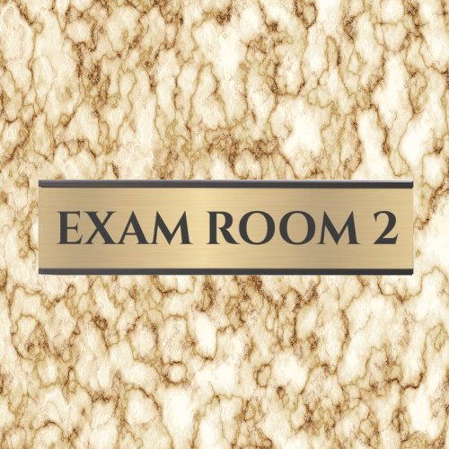 Doctor Doctors Exam Room Office Door Sign Gold