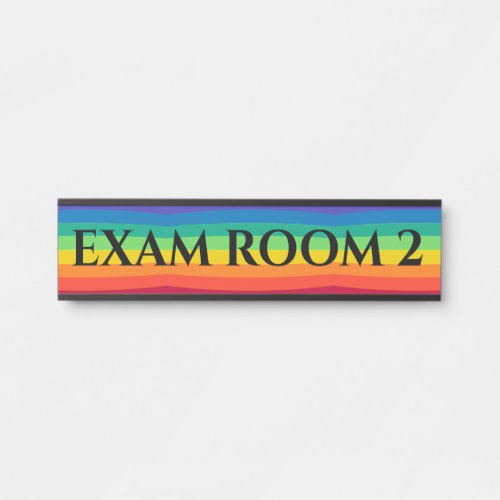 Doctor Doctors Exam Room Office Door Sign Rainbow