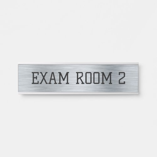 Doctor Doctors Exam Room Office Door Sign Silver