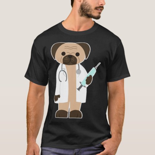 Doctor Dog Design for People Working in Hospital a T_Shirt