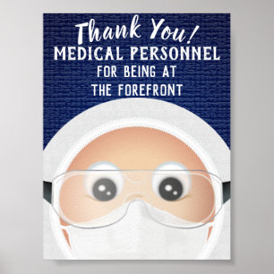 Doctor Emoji Thank You Poster