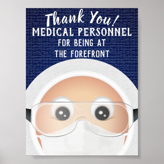 Doctor Emoji | Thank You Poster (Front)
