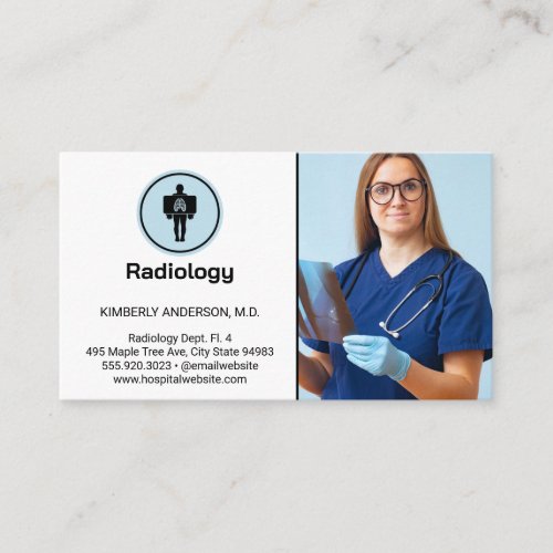 Doctor Examining X_ray Business Card