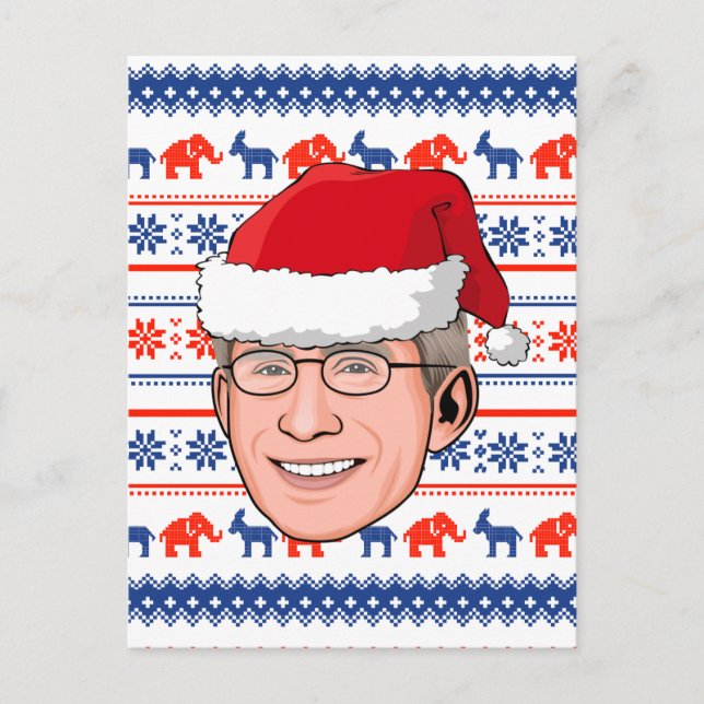 Doctor Fauci Christmas Postcard (Front)