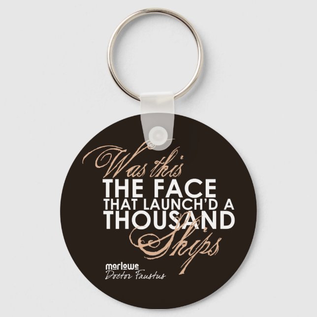 Doctor Faustus Quote Keychain (Front)