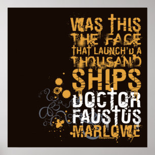 Doctor Faustus Quote Poster