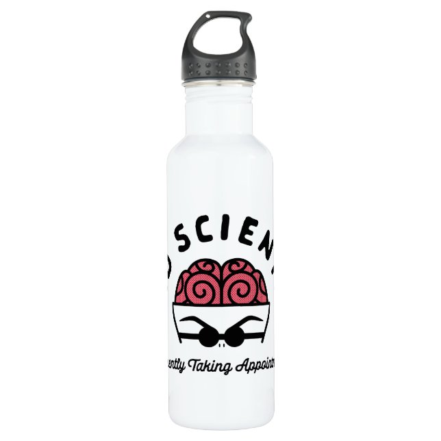Doctor Finklestein - Mad Scientist Stainless Steel Water Bottle (Front)