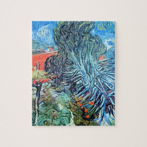 Doctor Gachets Garden Auvers by Vincent van Gogh Jigsaw Puzzle