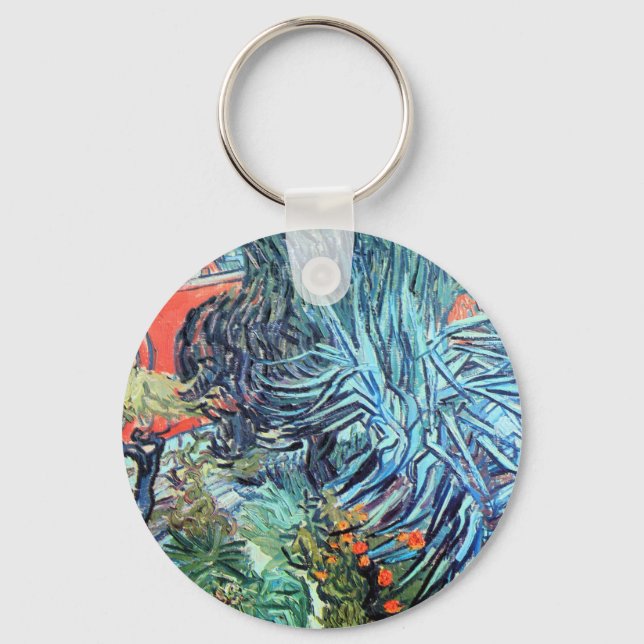Doctor Gachet's Garden, Auvers by Vincent van Gogh Keychain (Front)