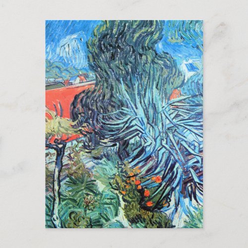 Doctor Gachets Garden Auvers by Vincent van Gogh Postcard