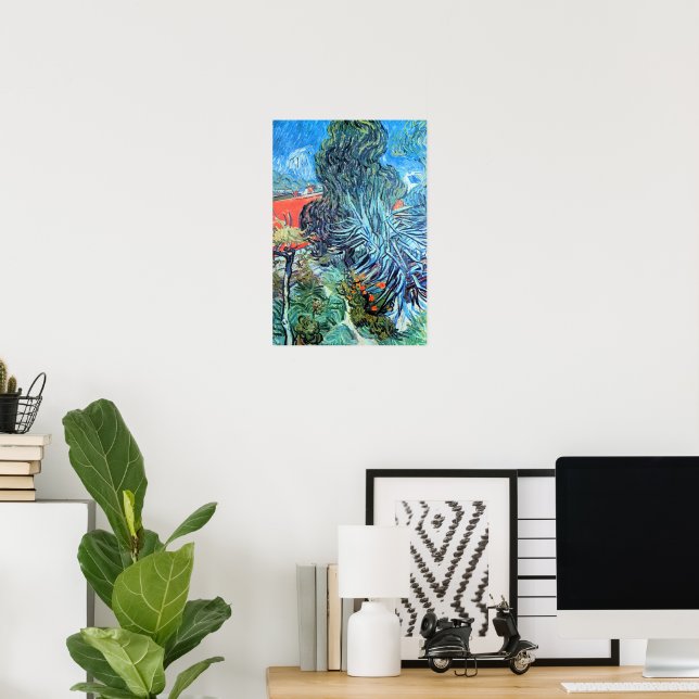 Doctor Gachet's Garden, Auvers by Vincent van Gogh Poster (Home Office)