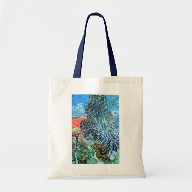 Doctor Gachet's Garden, Auvers by Vincent van Gogh Tote Bag (Front)