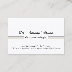 Doctor Gastroenterologist Business Card