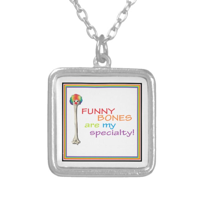 Doctor gift necklace funny bones (Front)
