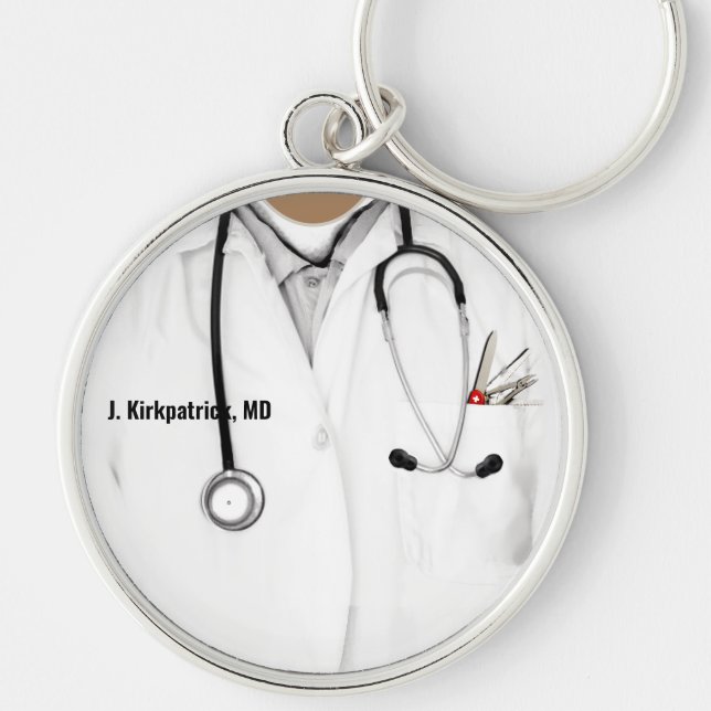 Doctor Gift Personalized Keychain (Front)
