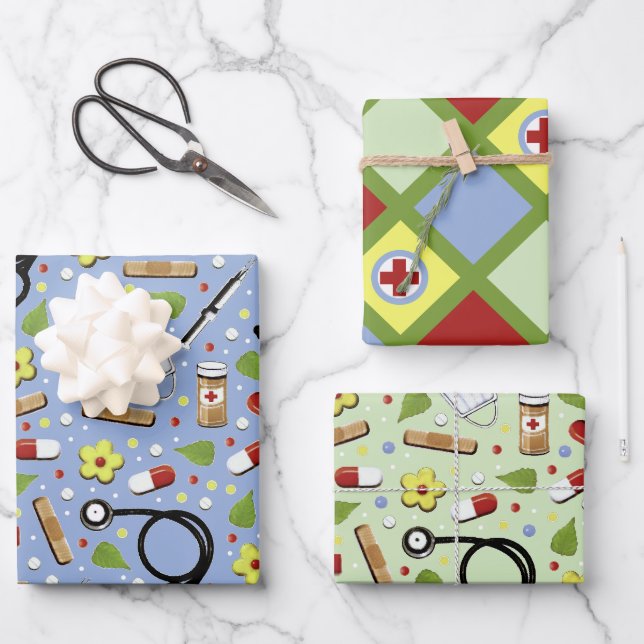 Doctor Gift Wrapping Paper Sheets (Front)