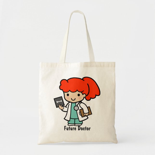 Doctor Girl with Xray Tote Bag (Front)