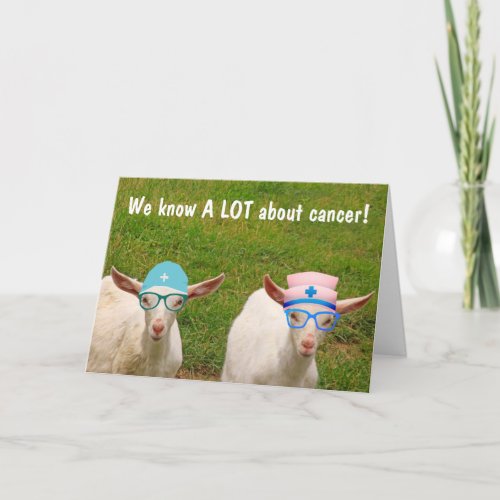 Doctor Goats Cancer Support Card