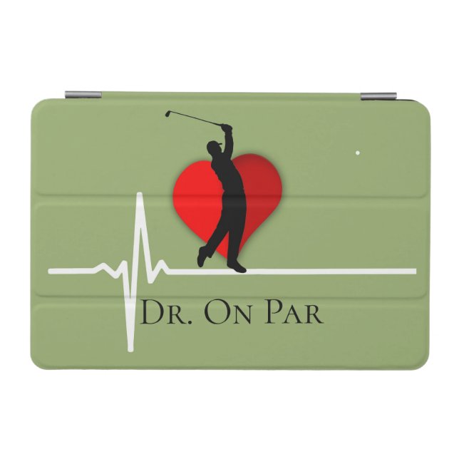 Doctor golfing ekg heart dr on par iPad mini cover (Horizontal)