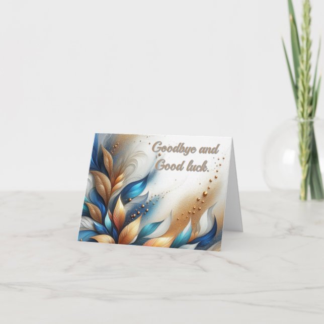 Doctor Goodbye Good Luck Thank You Card (Front)