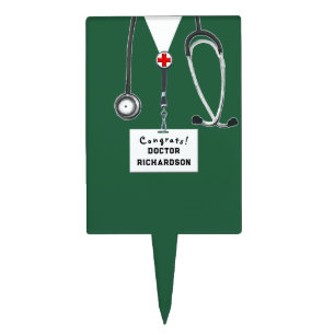 Doctor Graduation Cake Topper