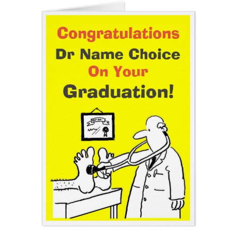 Doctor Graduation Card