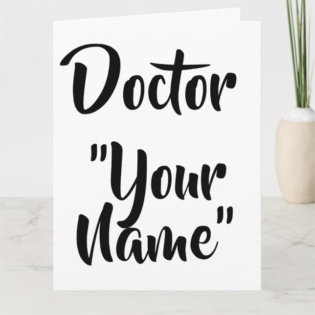 Doctor Graduation Card (Front)
