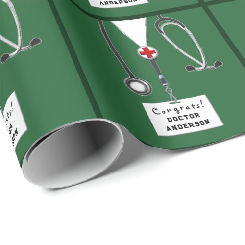 Doctor Graduation Gift Wrapping Paper