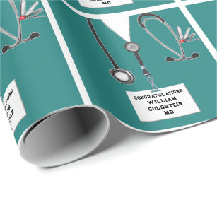 Doctor Graduation Gift Wrapping Paper