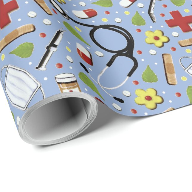 Doctor Graduation Gift Wrapping Paper (Roll Corner)