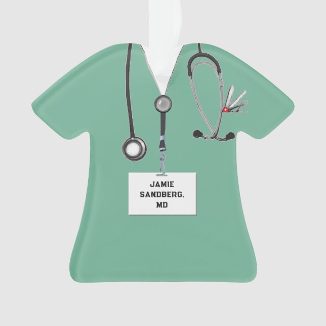 Doctor Graduation Keepsake Gift Ornament (Front)