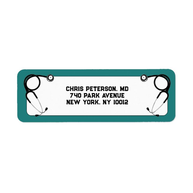 Doctor Graduation Label (Front)