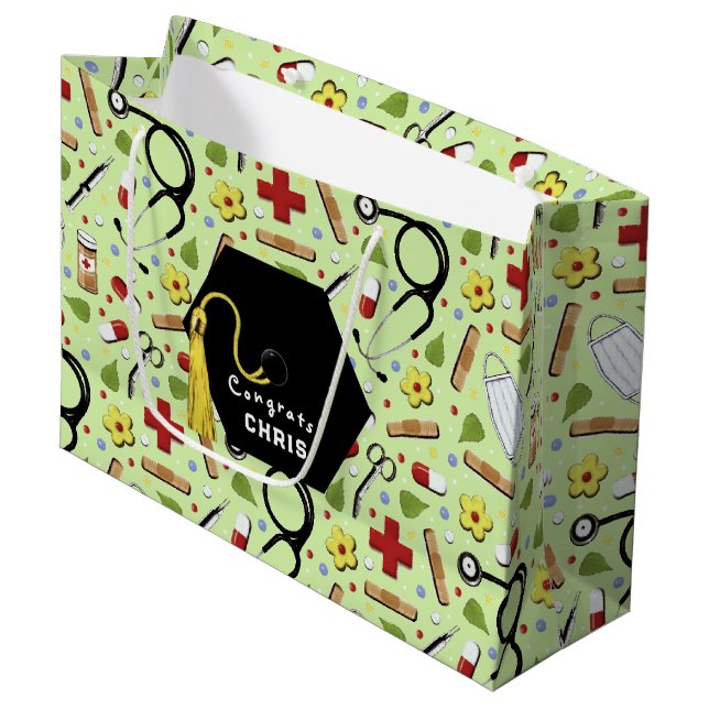 Doctor Graduation Large Gift Bag (Front Angled)