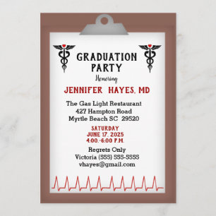 Doctor Graduation Party Invitation