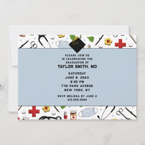 Doctor Graduation Party Invitation