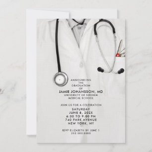 Doctor Graduation Party Invitations