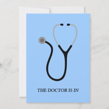 Doctor Graduation Party Invite by thepapershoppe at Zazzle