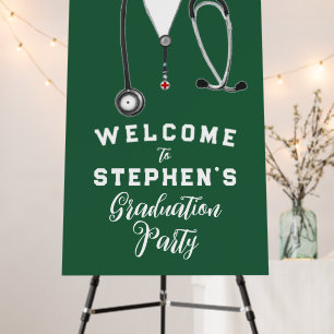 Doctor Graduation Party Welcome Sign