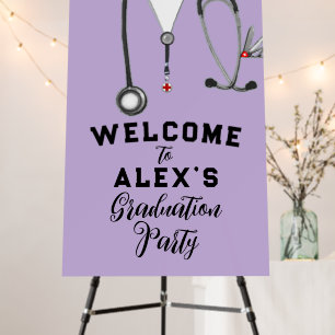 Doctor Graduation Party Welcome Sign
