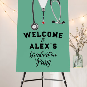 Doctor Graduation Party Welcome Sign