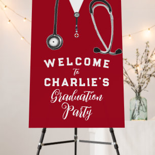 Doctor Graduation Party Welcome Sign