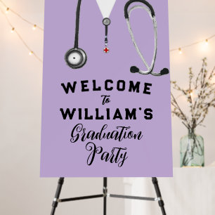 Doctor Graduation Party Welcome Sign