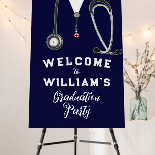 Doctor Graduation Party Welcome Sign