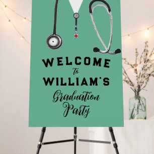 Doctor Graduation Party Welcome Sign