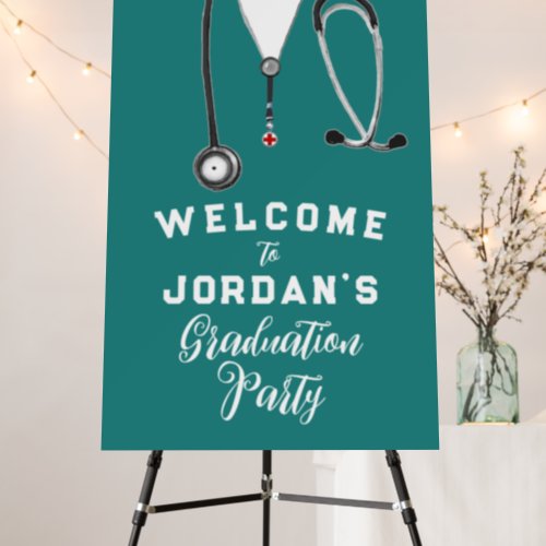 Doctor Graduation Party Welcome Sign