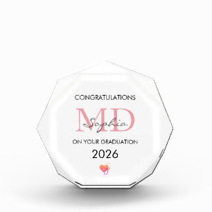 Doctor Graduation Personalized Name Class of 2026 Acrylic Award