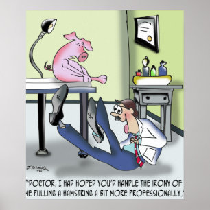 Doctor Handles Pulled Hamstring Unprofessionally Poster