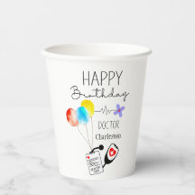 Doctor Happy Birthday Balloons Flat Birthday