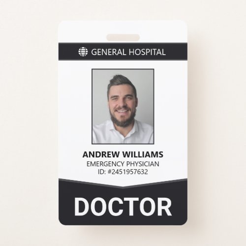 Doctor Hospital Medical Staff ID Badge