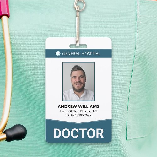 Doctor Hospital Medical Staff ID Badge